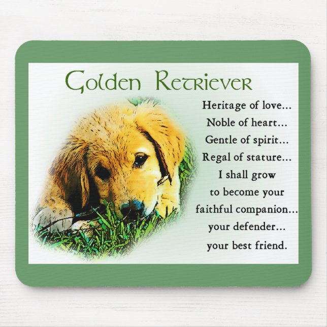Golden Retriever-gåvor Musmatta (Framsidan)