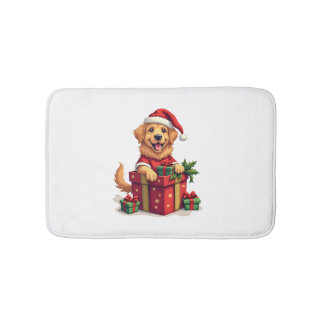 Golden Retriever Gift Wrap Badrumsmatta