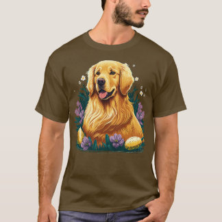 Golden Retriever glad påsk dag T Shirt