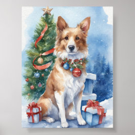 Golden Retriever Glint: En Noir Hund Showcase Poster