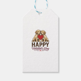 Golden Retriever God Alla Hjärtans Dag Presentetikett