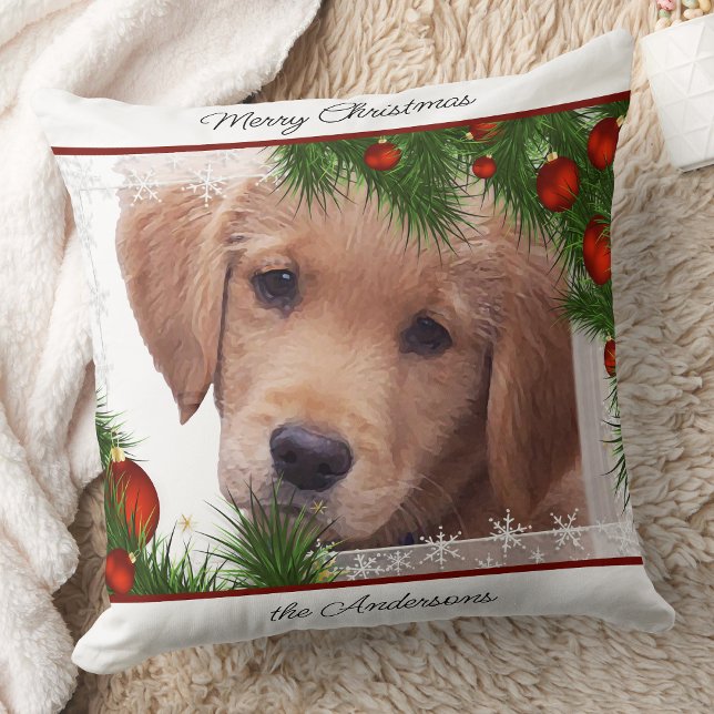 Golden Retriever God jul - Cute Hund Kudde (Skapare uppladdad)