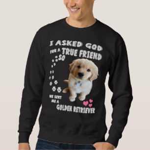 Golden Retriever Golden Retriever Cute Golden Retr Lång Ärmad Tröja