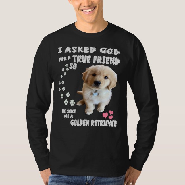 Golden Retriever Golden Retriever Cute Golden Retr T Shirt (Framsida)