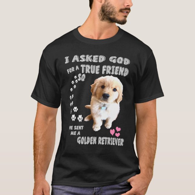 Golden Retriever Golden Retriever Cute Golden T Shirt (Framsida)