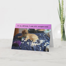 Golden Retriever gör en vacker födelsedag Kort