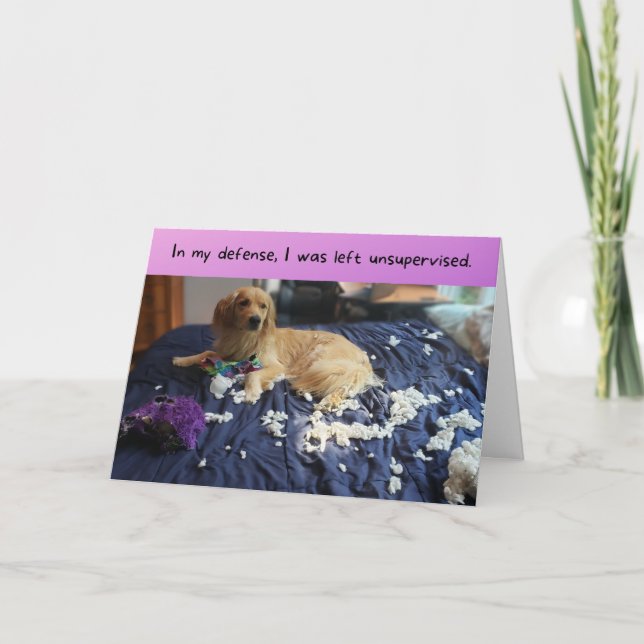 Golden Retriever gör en  vacker födelsedag Kort (Framsida)