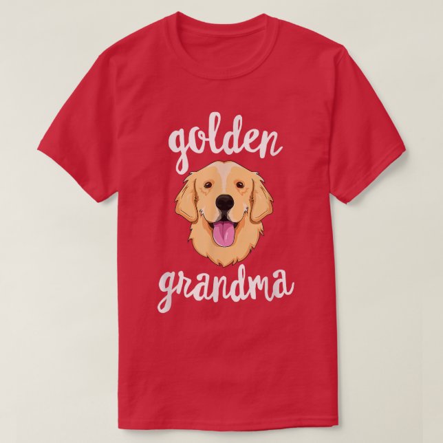 Golden Retriever Grandma Women Mamma Hundägare - C T Shirt (Design framsida)