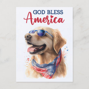 Golden Retriever, Gud välsigne Amerika vykort