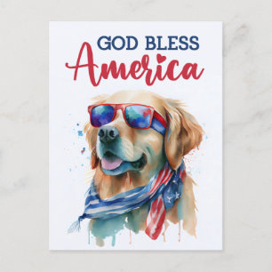 Golden Retriever, Gud välsigne Amerika vykort