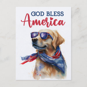 Golden Retriever, Gud välsigne Amerika vykort