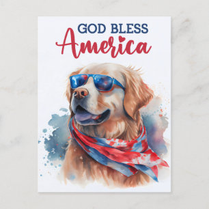 Golden Retriever, Gud välsigne Amerika vykort