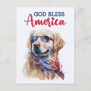 Golden Retriever, Gud välsigne Amerika vykort