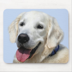 Golden Retriever-Gult/vit marionettvalp-Hund Musmatta