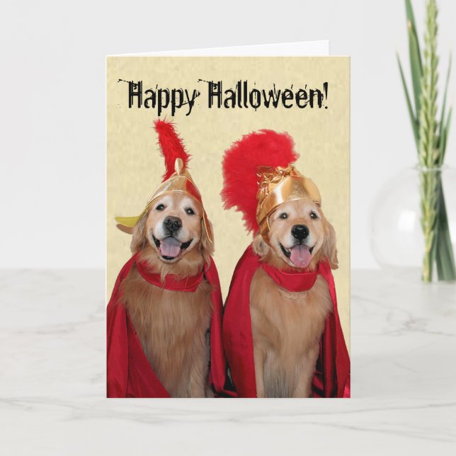 Golden Retriever Halloween Centurion Kort (Framsida)