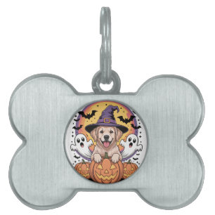 Golden Retriever Halloween ID-bricka Husdjur