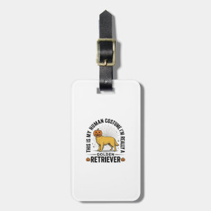 Golden Retriever Halloween Pumpa Kostym Design_ Bagagebricka