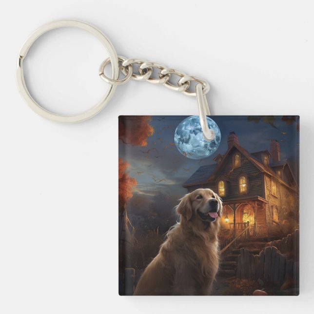 Golden Retriever Halloween Skräckinjagande (Framsidan)