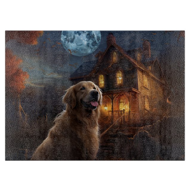 Golden Retriever Halloween Skräckinjagande (Framsidan)