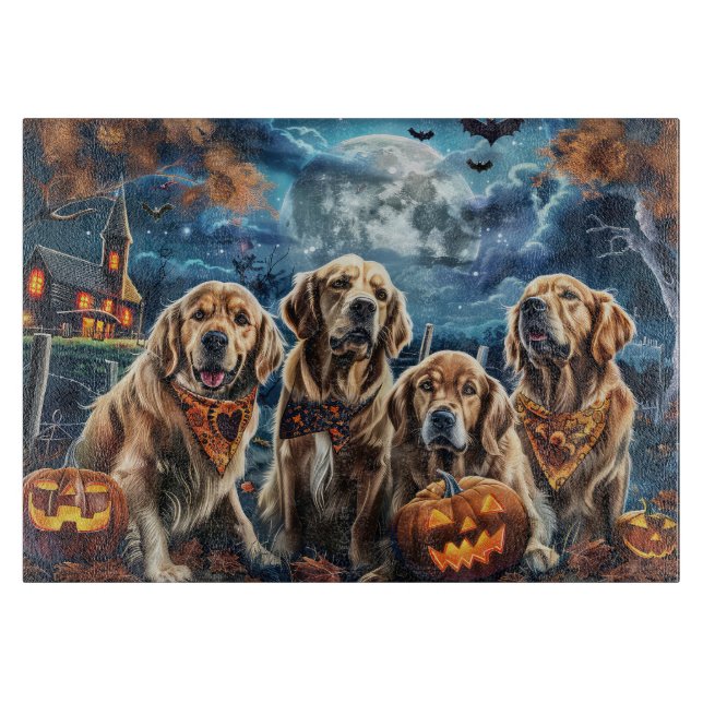 Golden Retriever Halloween Spooky (Framsidan)