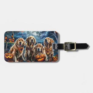 Golden Retriever Halloween Spooky Bagagebricka