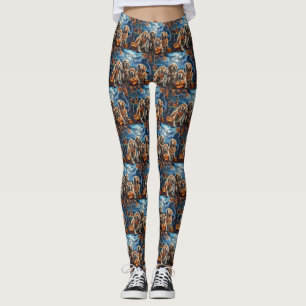 Golden Retriever Halloween Spooky Leggings