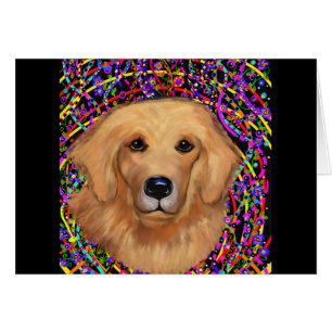 Golden Retriever Hälsningskort