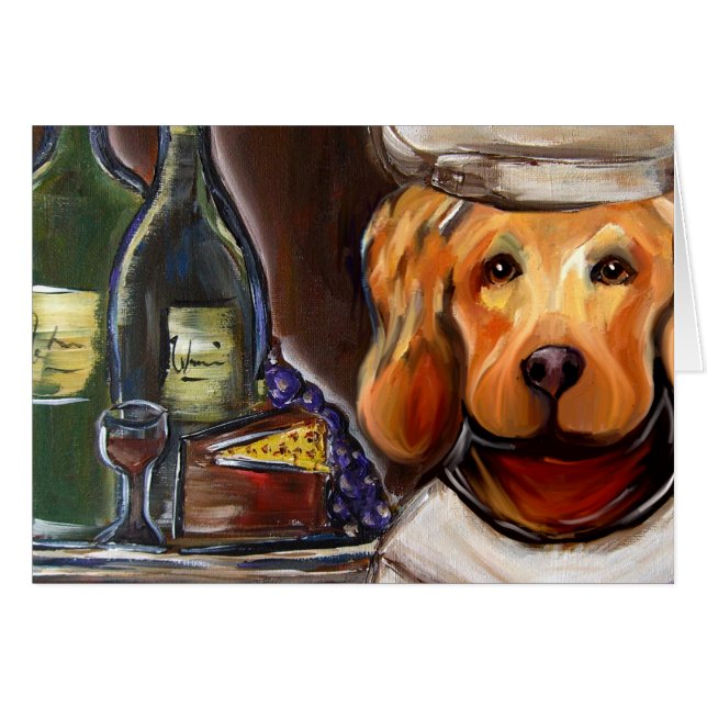 GOLDEN RETRIEVER HÄLSNINGSKORT (Framsidan Horizontal)