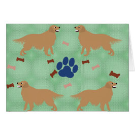 Golden Retriever Hälsningskort