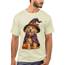 Golden Retriever Häxhatt Halloween