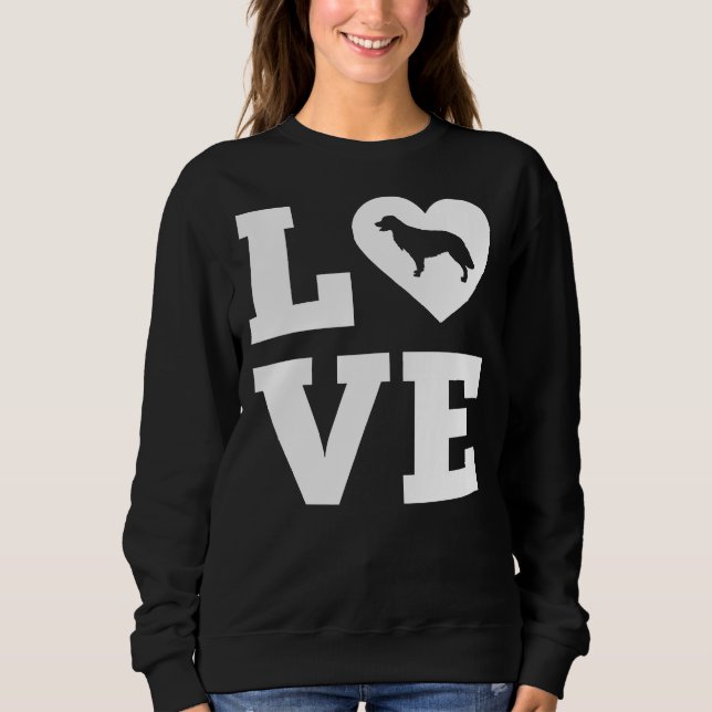 Golden Retriever Heart Kärlek T Shirt (Framsida)