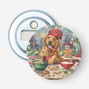 Golden Retriever Holiday Baking: Festiv julbakning Flasköppnare