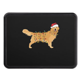 Golden Retriever Holiday Christmas Light Essential Dragkroksskydd