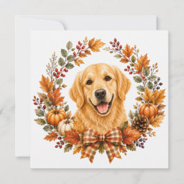 Golden Retriever Höst Anteckningskort
