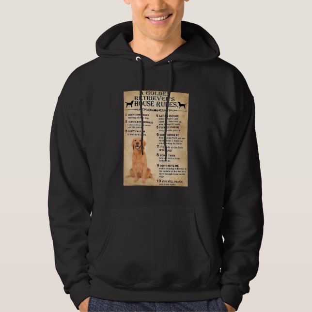 Golden Retriever House Regler Golden Retriever Own Hoodie (Framsida)