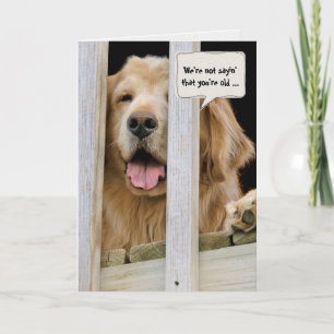 Golden Retriever humor födelsedag Kort