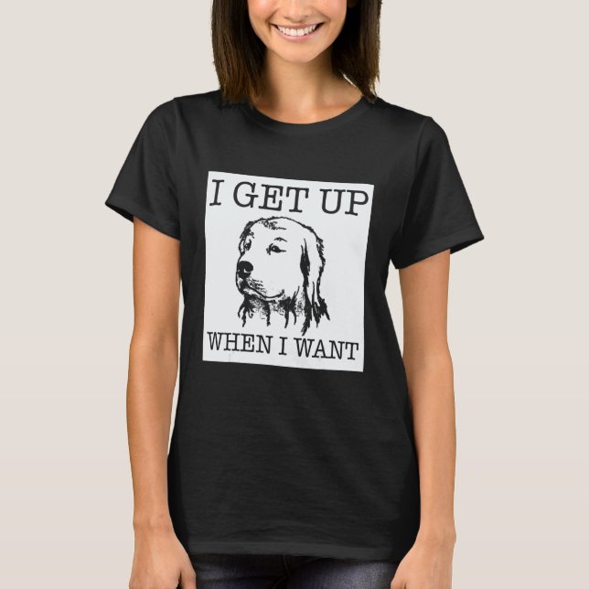 Golden Retriever hund 1 T Shirt (Framsida)
