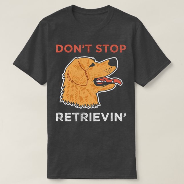 Golden Retriever Hund 2 T Shirt (Design framsida)