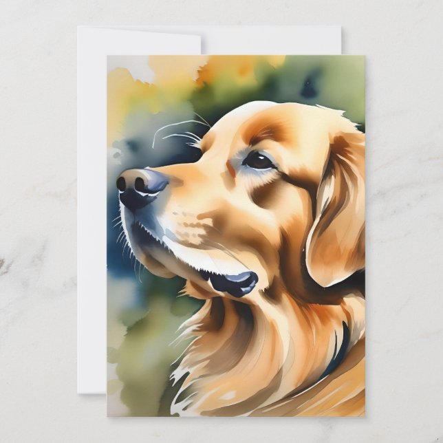 Golden Retriever Hund A Julkort (Framsida)