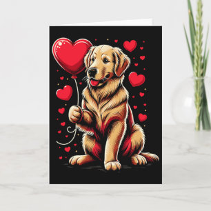 Golden Retriever Hund Alla hjärtans dag Hundägare Kort