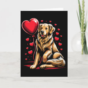 Golden Retriever Hund Alla hjärtans dag Hundägare Kort