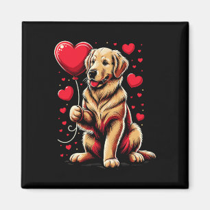 Golden Retriever Hund Alla hjärtans dag Hundägare Magnet