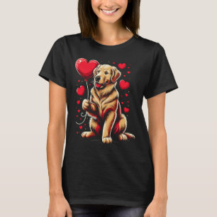 Golden Retriever Hund Alla hjärtans dag Hundägare T Shirt
