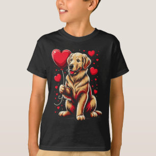 Golden Retriever Hund Alla hjärtans dag Hundägare T Shirt