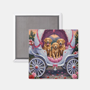 Golden Retriever Hund Alla hjärtans dag Magnet