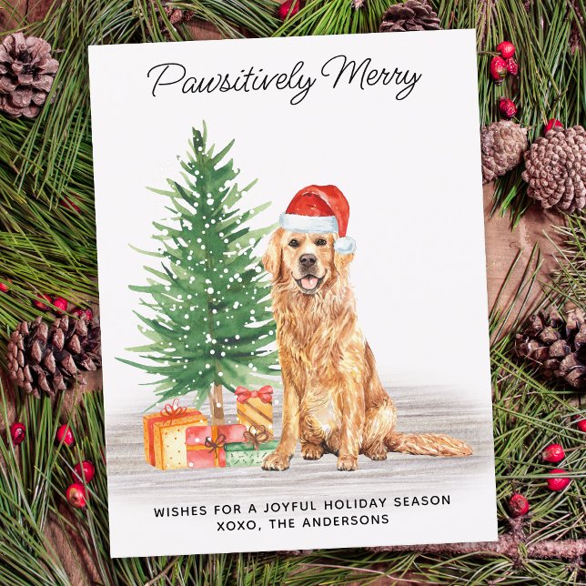 Golden Retriever Hund älskare Anpassningsbar God j Helg Vykort (Skapare uppladdad)
