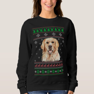 Golden Retriever Hund älskare Uggig julsötare  T Shirt