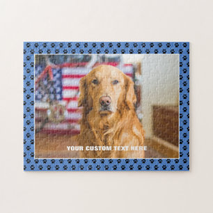 Golden Retriever Hund Anpassningsbar Jigszle Puzzl Pussel