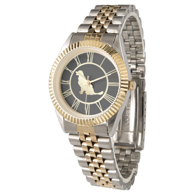 Golden Retriever Hund Armbandsur (Vinklad)