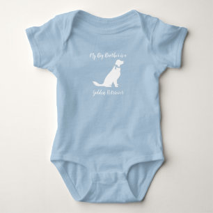 Golden Retriever Hund Baby Shower Blue Boy T Shirt